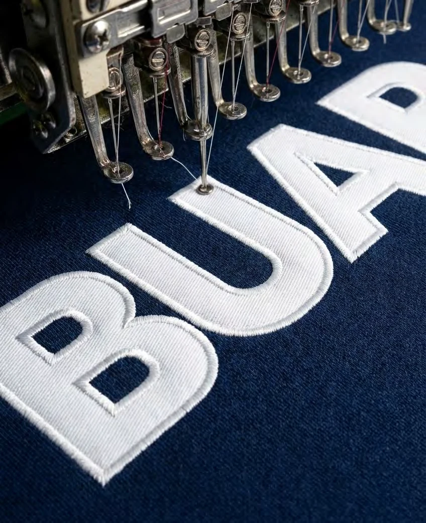Proceso de bordado personalizado